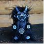 Azazel the demon doll (black and white)