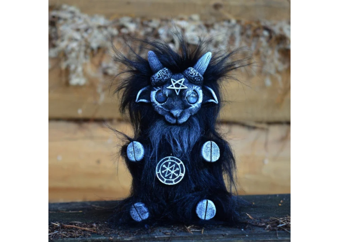 Azazel the demon doll (black and white)