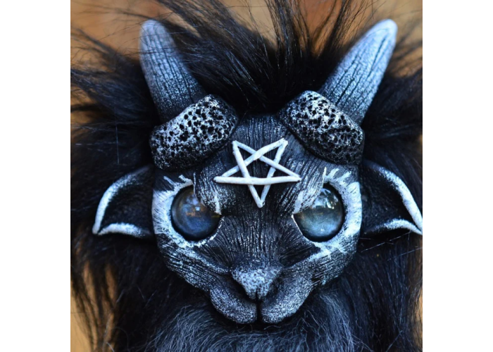 Azazel the demon doll (black and white)