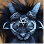 Azazel the demon doll (black and white)