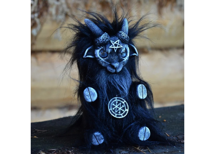 Azazel the demon doll (black and white)