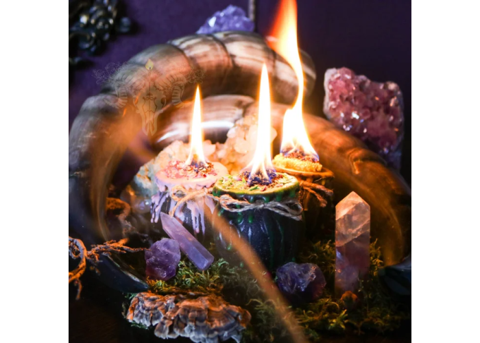 Witch's Cauldron Candle for protection