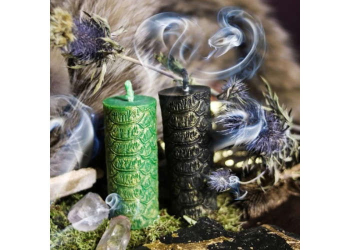 Wild wax figured altar candle