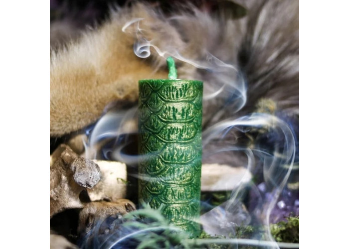 Wild wax figured altar candle