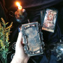 The candle The Scroll of Wishes with a forged awl to make your dreams come real
