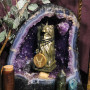 Candle with ritual «The Will of Veles»  and accompanying amulet to increase and preserve wealth