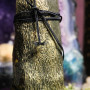 Candle with ritual «The Will of Veles»  and accompanying amulet to increase and preserve wealth