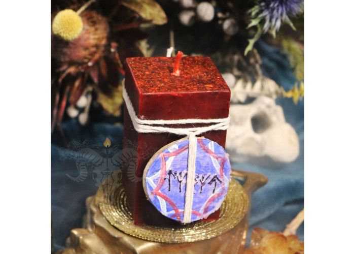 The candle "Shaman Tambourine" to shield your home from harm