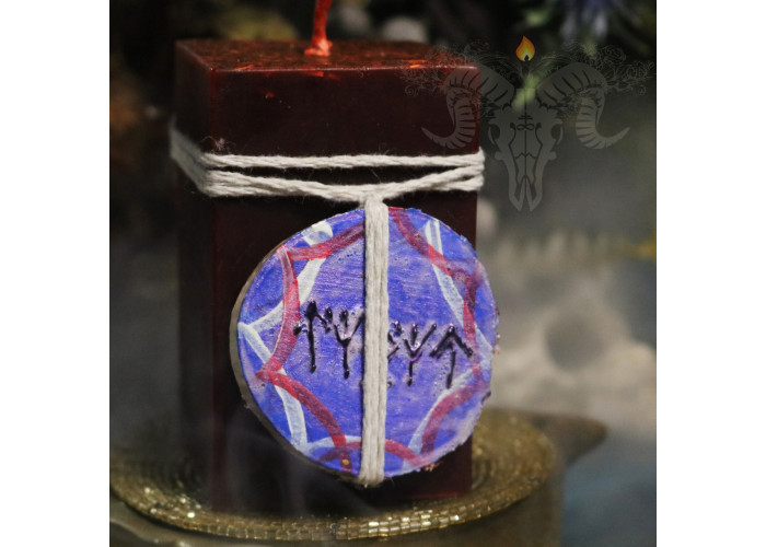 The candle "Shaman Tambourine" to shield your home from harm