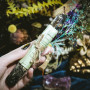 Silver Wormwood Rolled Candle