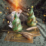 The candle with amulet "Monetary Freedom"