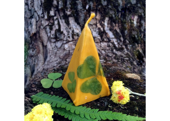 Candle "Golden Clover" that will attract good luck and money