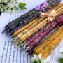Thin Floral Wax Candles with Yellow Rose 