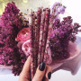 White candles with rose hip for love attraction
