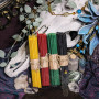 Set of 100 slim beeswax candles