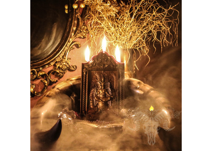 The panel candle “Baphomet - The Lord of Creation” - as a tribute to the Dark Forces