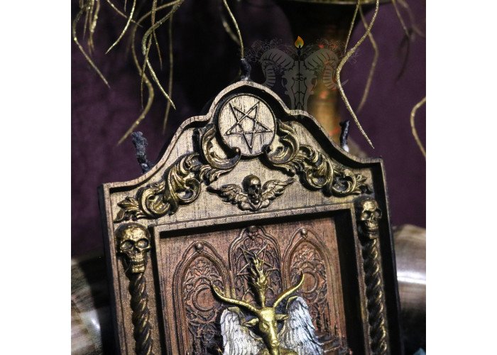 The panel candle “Baphomet - The Lord of Creation” - as a tribute to the Dark Forces