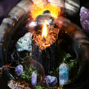 Black Magic Candle «Separate Lovers»
